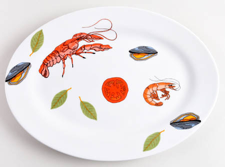 Cioppino 14" Oval Serving Platter