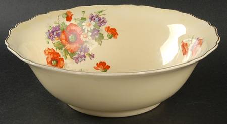 CAN93 Yellow 8" Round Vegetable Bowl