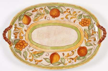 Milano 19" Oval Handled Platter