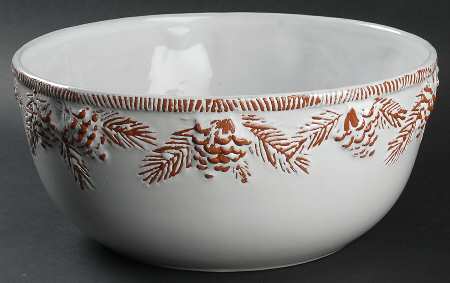 Pine Cone 10" Round Serving Bowl