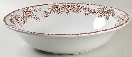 Pine Cone 13" Pasta Serving Bowl