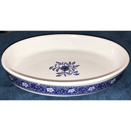 Revival Blue 11" Oval Baker