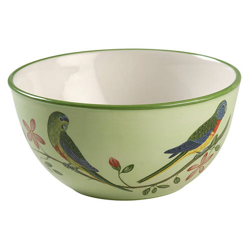 Parrotdise (Earthenware) Soup/Cereal Bowl