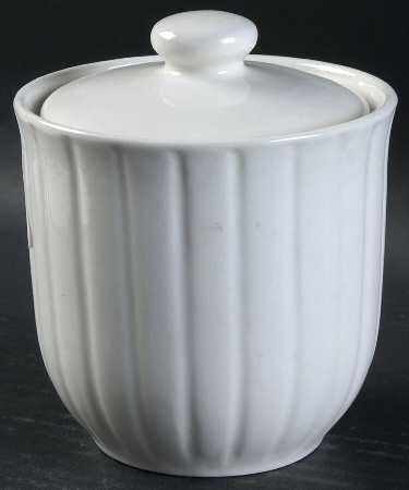 Beaded Shell Sugar Bowl & Lid