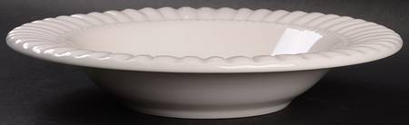 Beaded Shell Rim Soup Bowl