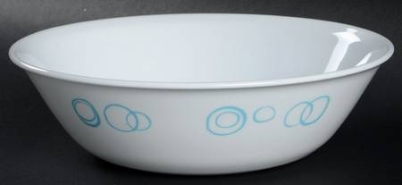 Circles (Rim, Corelle) 8" Round Vegetable Bowl