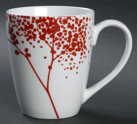 Falling Leaves Red Mug by The Cellar (China)