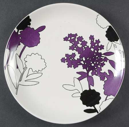 Coupe Violet Decal Salad Plate