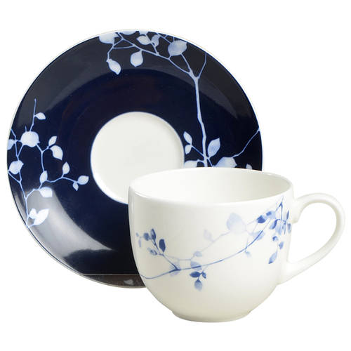 Kiri Flat Cup & Saucer Set by Crate & Barrel