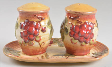 Montisi (3 Pc) Salt & Pepper Tray Set