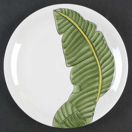 Tropical Leaves Salad Plate