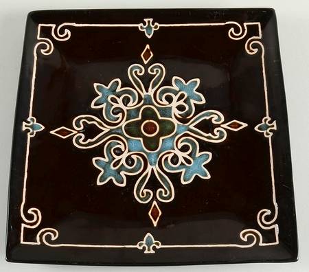 Medallion Reactive Large Dinner Plate