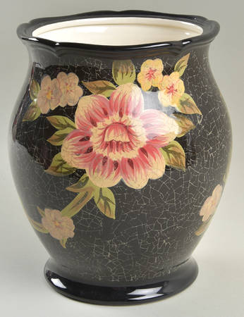 Midnight Floral Large Canister No Lid