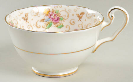 English Rose (White Background) Footed Cup