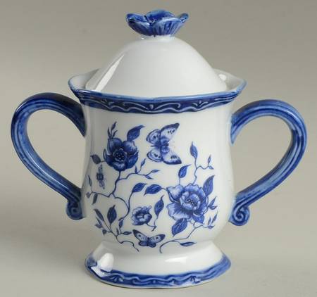 Blue Bliss Sugar Bowl & Lid