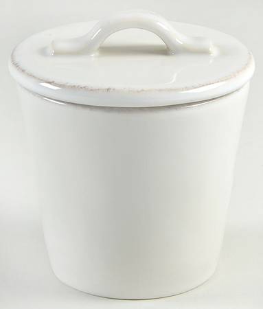 Marin White Sugar Bowl & Lid