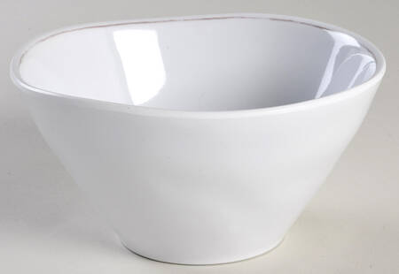 Marin White 6" Melamine All Purpose Bowl