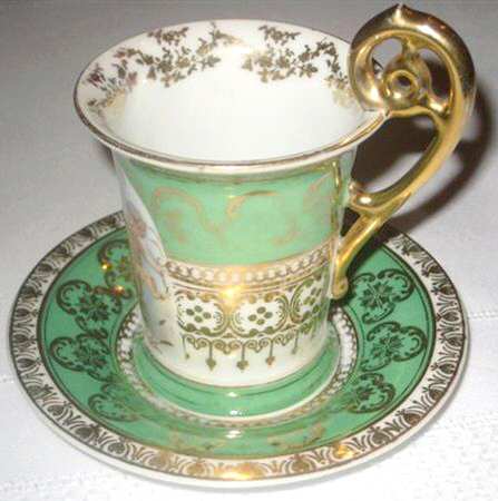 CAR201 Footed Demitasse Cup & Saucer Set