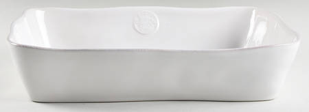 Forum White 13"  Rectangular Baker by Casafina