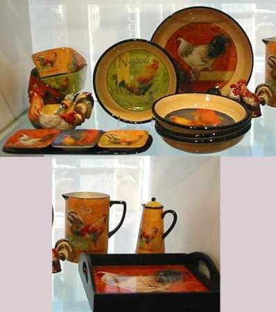 Italia Rooster 13" Pasta Serving Bowl