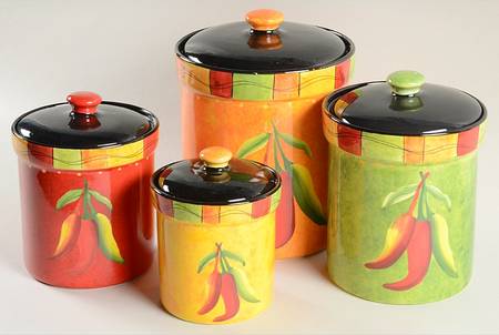Caliente (4 Piece) Canister Set (Box Set)