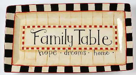 Family Table 18" Rectangular Serving Platter by Certified International