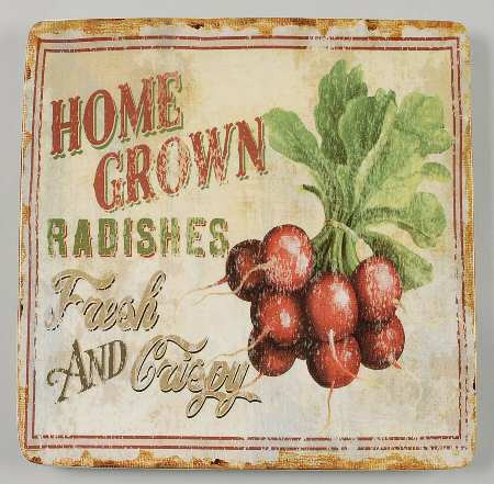 Farm Fresh Square Salad Plate