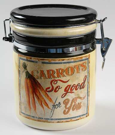 Farm Fresh Small Canister with Hinged Lid
