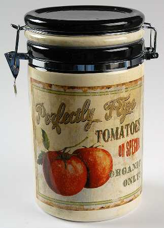 Farm Fresh Large Canister with Hinged Lid