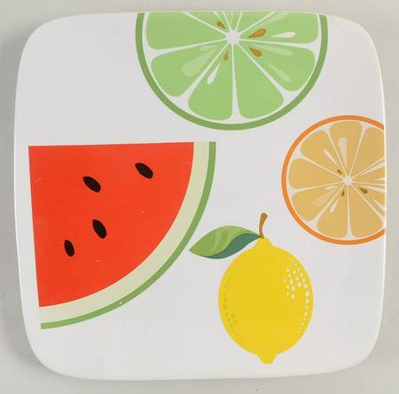 Fruit Salad Square Salad Plate