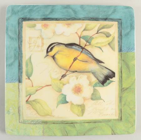 Morning Song Square Salad Plate