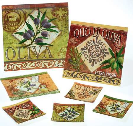 Olio 14" Glassware Square Platter
