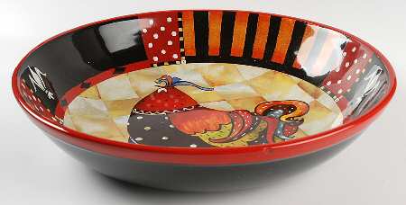 Rio Rooster 13" Pasta Serving Bowl