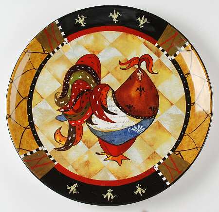 Rio Rooster 14" Chop Plate (Round Platter)