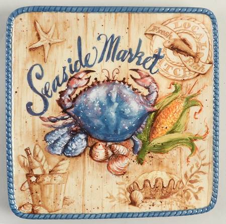 Seaside Market Square Salad Plate