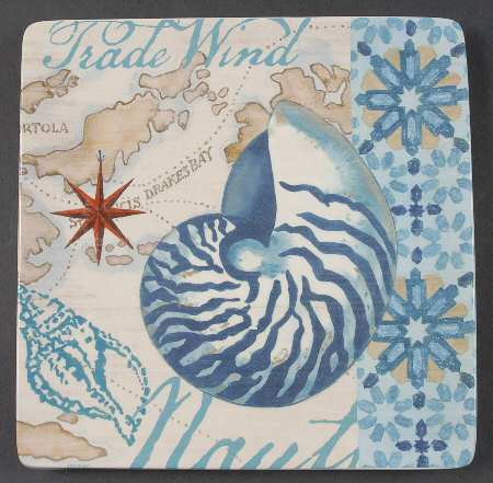 Trade Winds Square Salad Plate