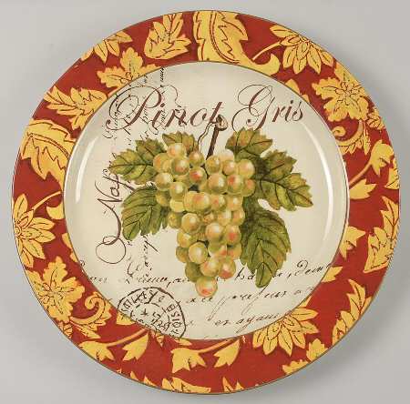 Wine Tour 15" Chop Plate (Round Platter)