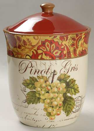 Wine Tour Medium Canister & Lid