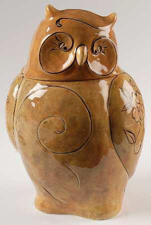 Woodland Figural Cookie Jar & Lid