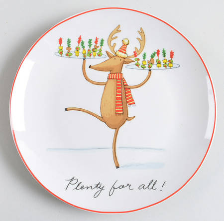 Christmas Follies Salad/Dessert Plate
