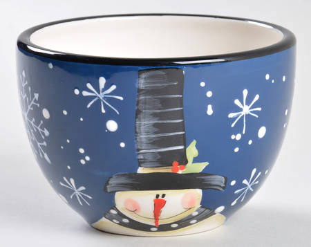 Snow Pals Blue Condiment Bowl