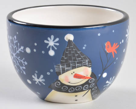 Snow Pals Blue Condiment Bowl