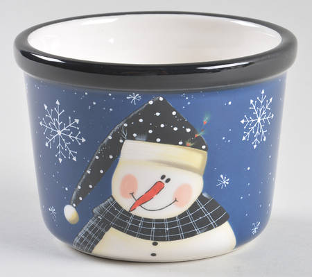 Snow Pals Blue Condiment Bowl