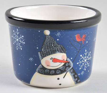 Snow Pals Blue Condiment Bowl
