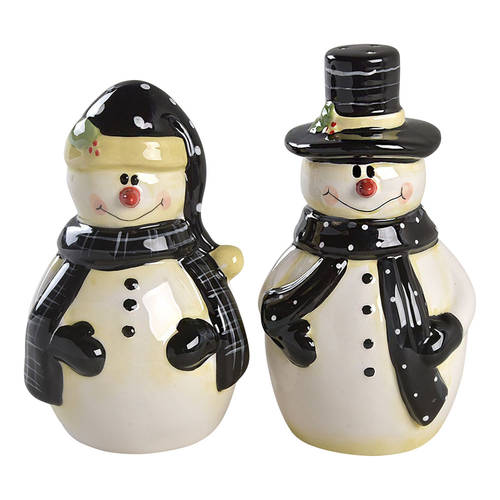 Snow Pals Blue Figural Salt & Pepper Set