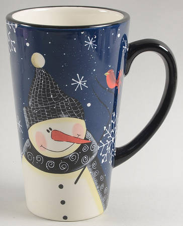Snow Pals Blue Latte Mug