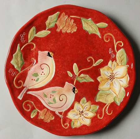 Woodland Holiday Salad/Dessert Plate