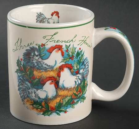 12 Days of Christmas (Aqua Background) Mug