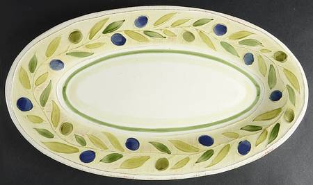 Lucia 17" Oval Serving Platter by Crate & Barrel