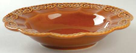 Florentine Brown Large Rim Soup Bowl